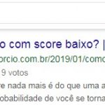 google score baixo